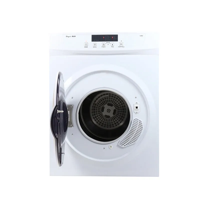 1.9 cu.ft White Super Washer 3.5 cu.ft White Compact Dryer - Stackable Set