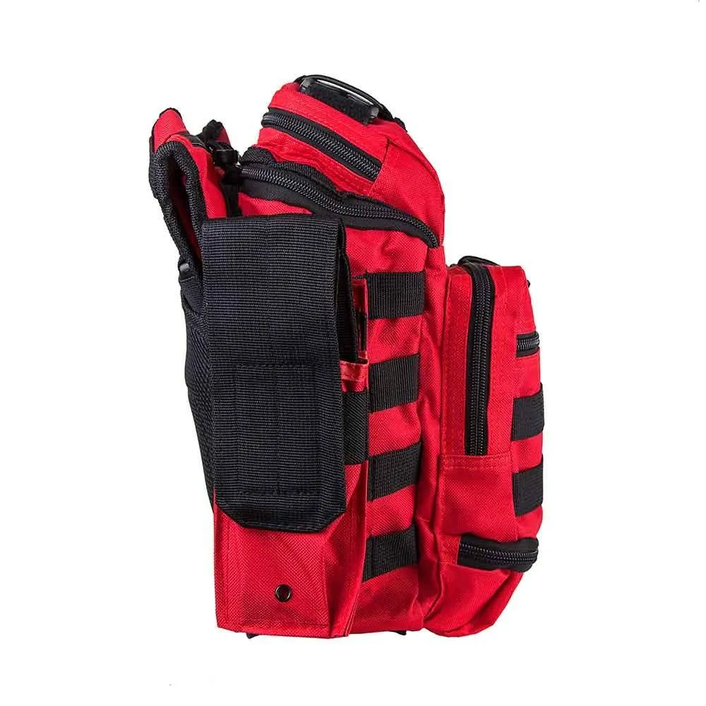 1st Responders Utility Bag - Red with Black Stripe