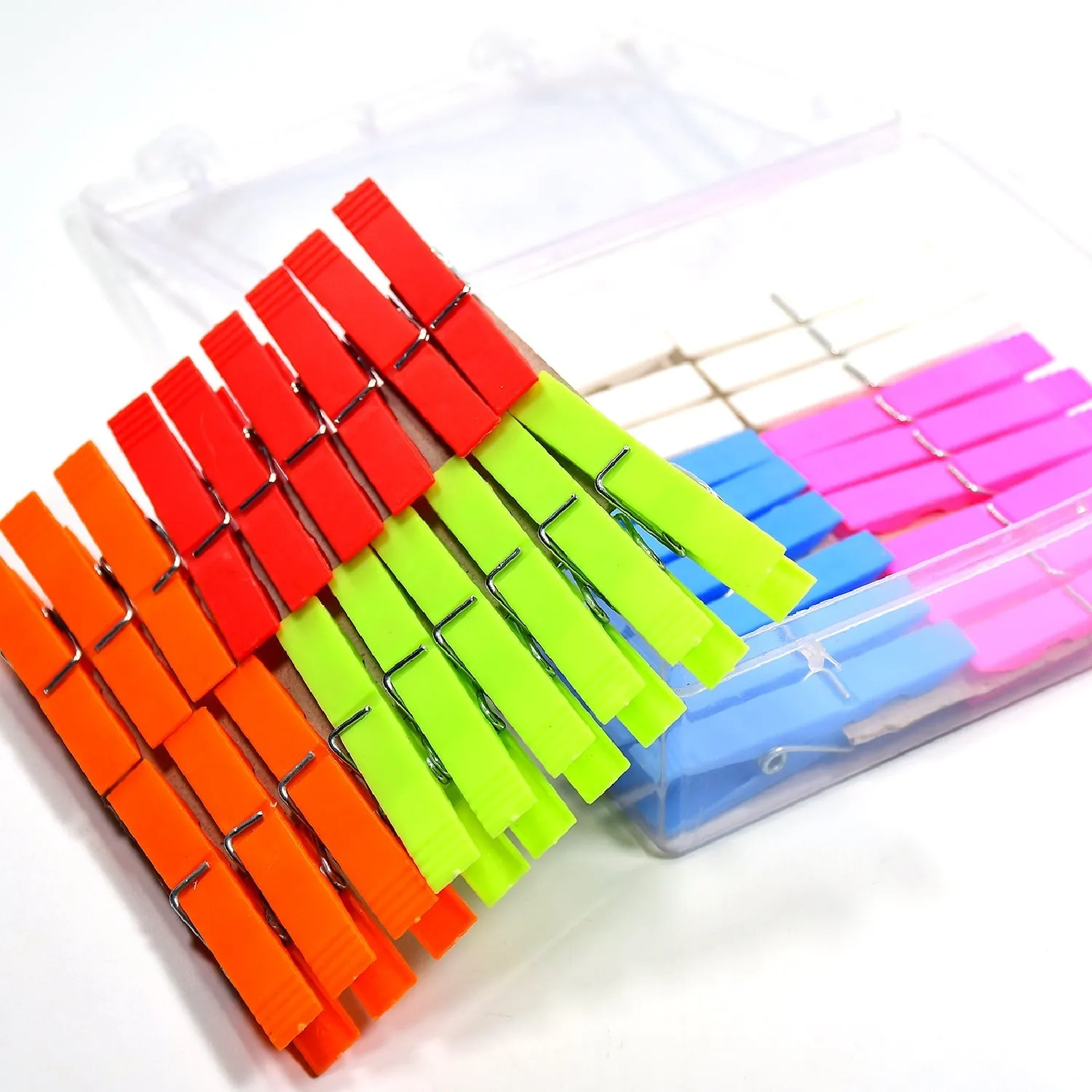 36PC MULTI PURPOSE PLASTIC CLOTHES CLIPS FOR CLOTH WITH BOX DRYING CLIPS