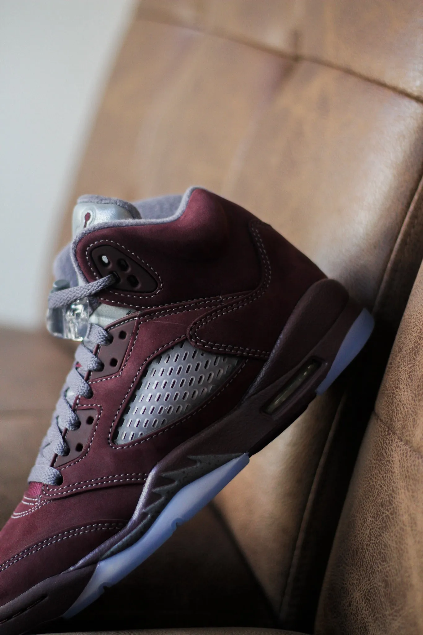 AIR JORDAN 5 RETRO (GS) "BURGUNDY"