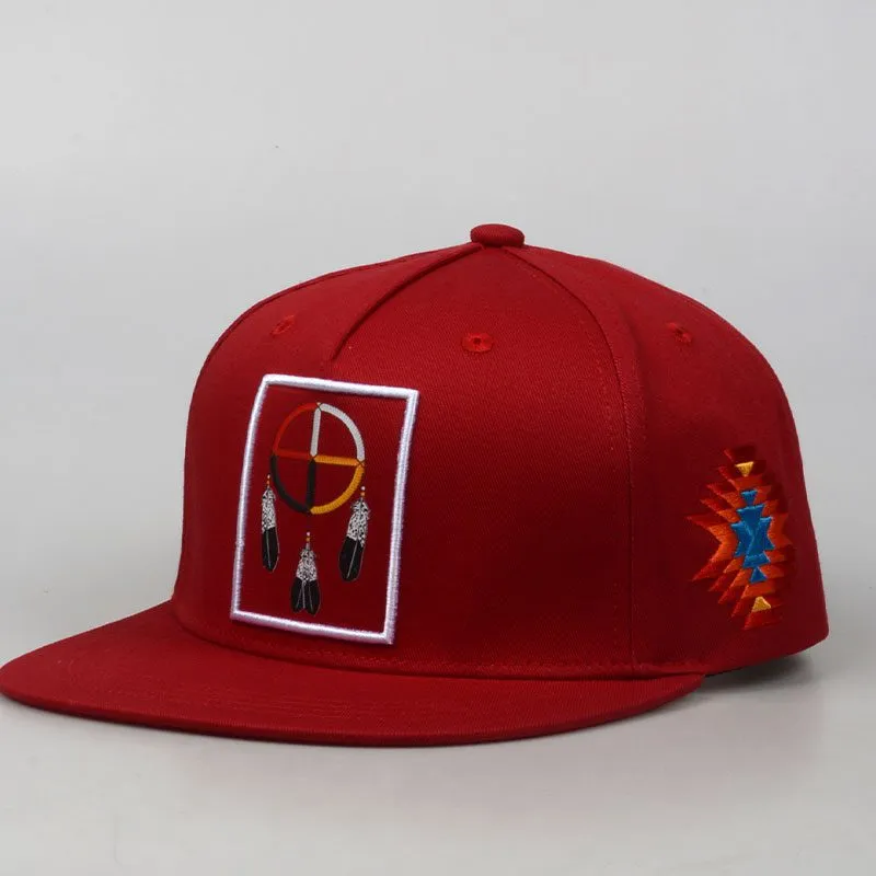 Baseball Cap - Embroidered Medicine Wheel Design