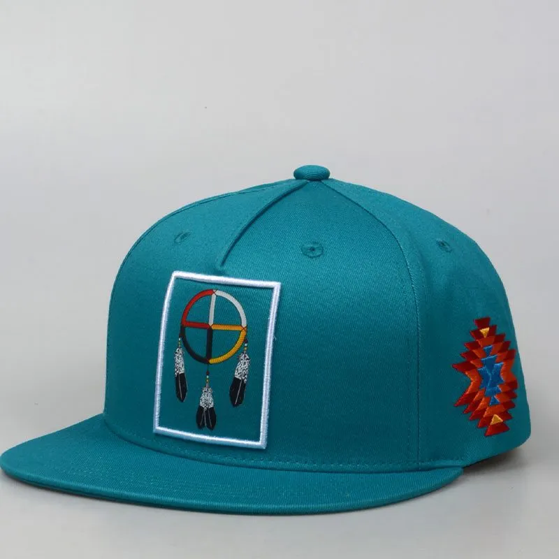 Baseball Cap - Embroidered Medicine Wheel Design