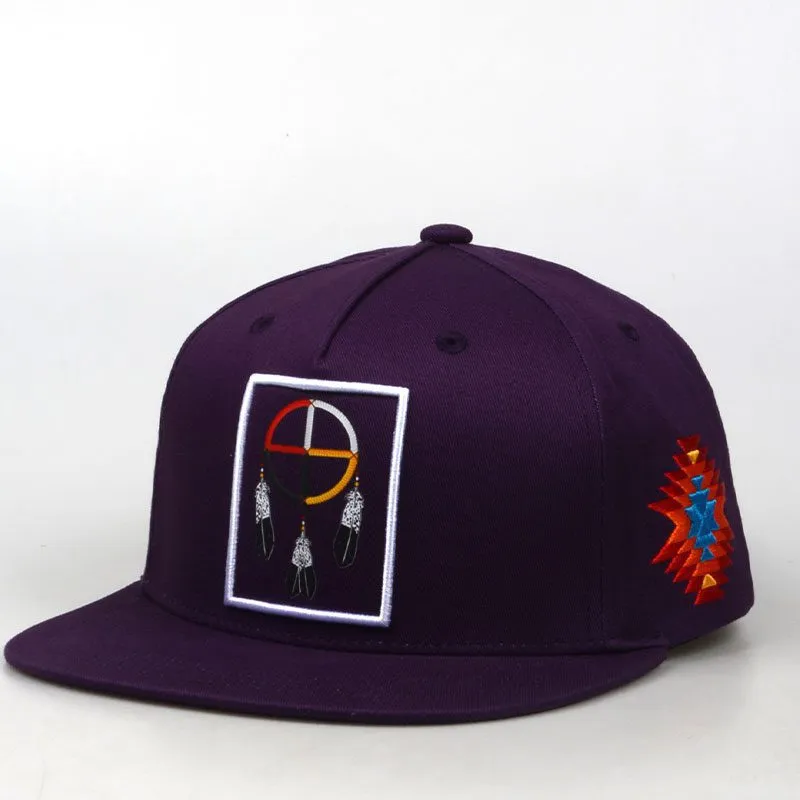 Baseball Cap - Embroidered Medicine Wheel Design