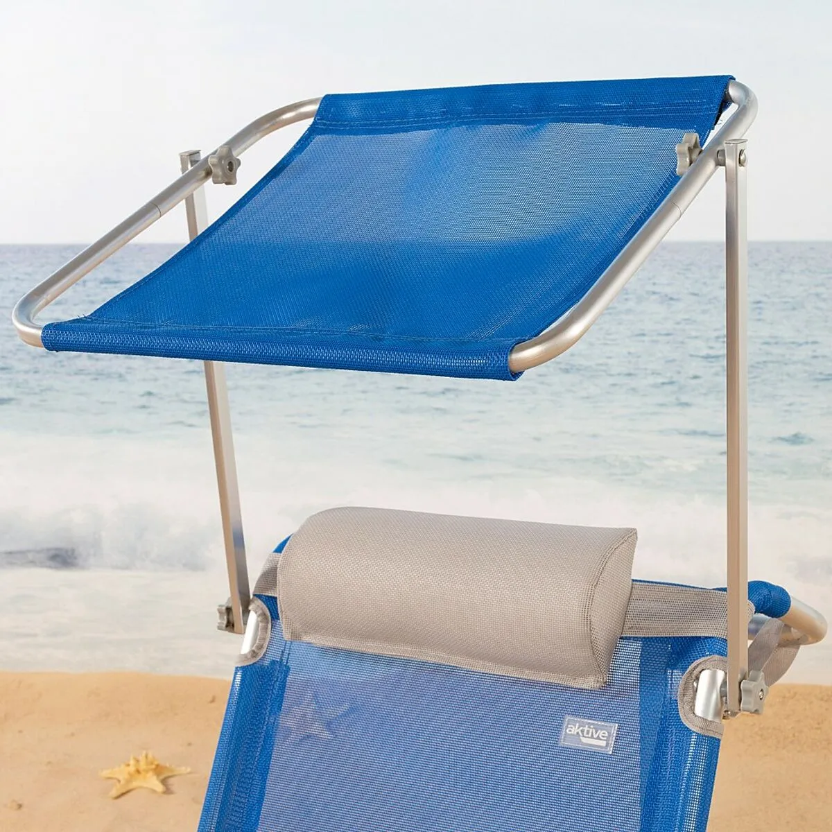 Beach Chair Aktive Blue 47 x 67 x 43 cm (2 Units)