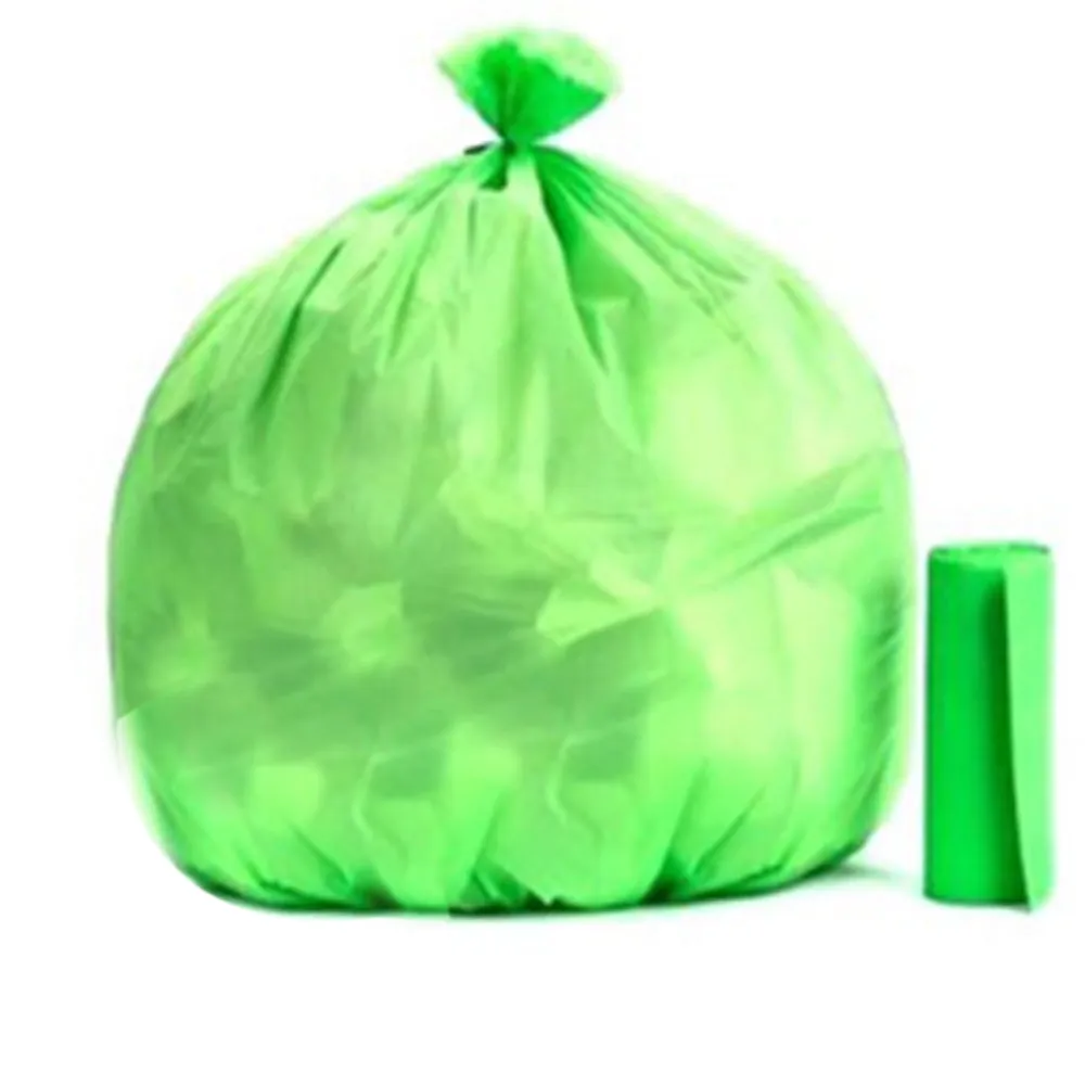 Bio-degradable Eco Friendly Garbage / Trash Bags Rolls (24" x 32") (Green)