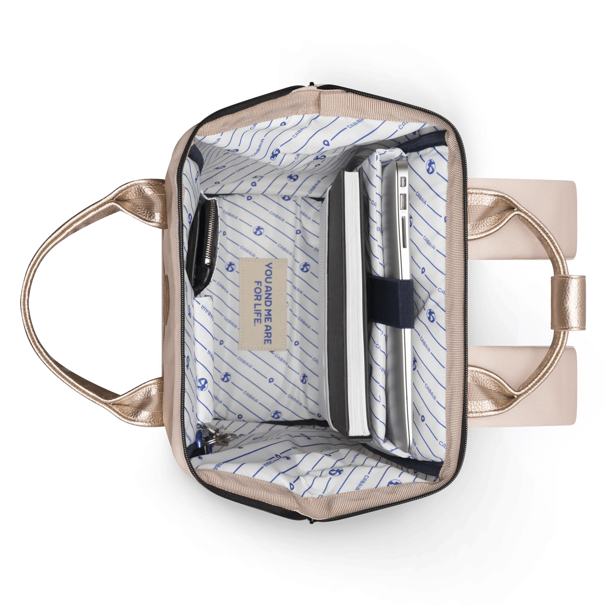 CABAÏA - Backpack Adventurer Medium - Metallic PU