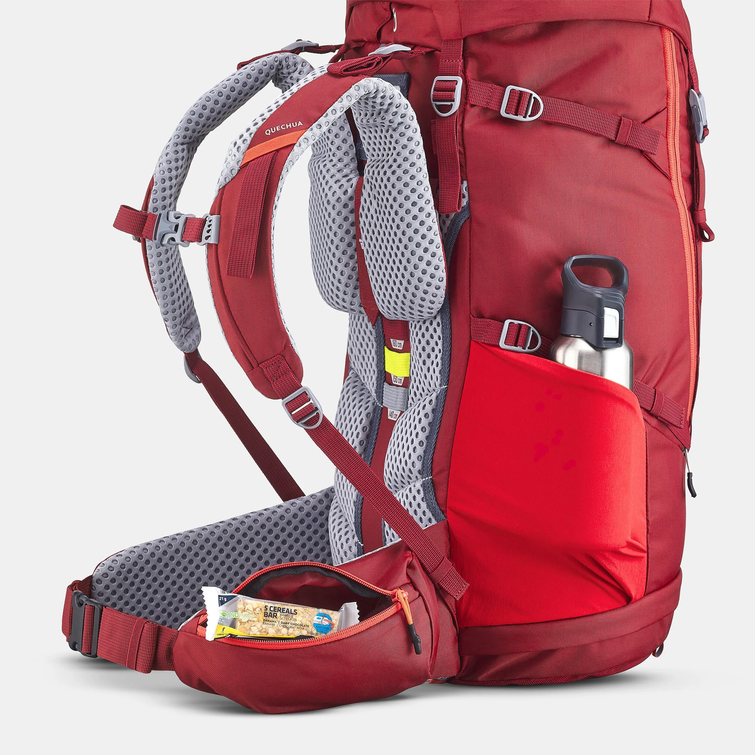 Children's hiking backpack Quechua MH500 40 10 l, burgundy/red