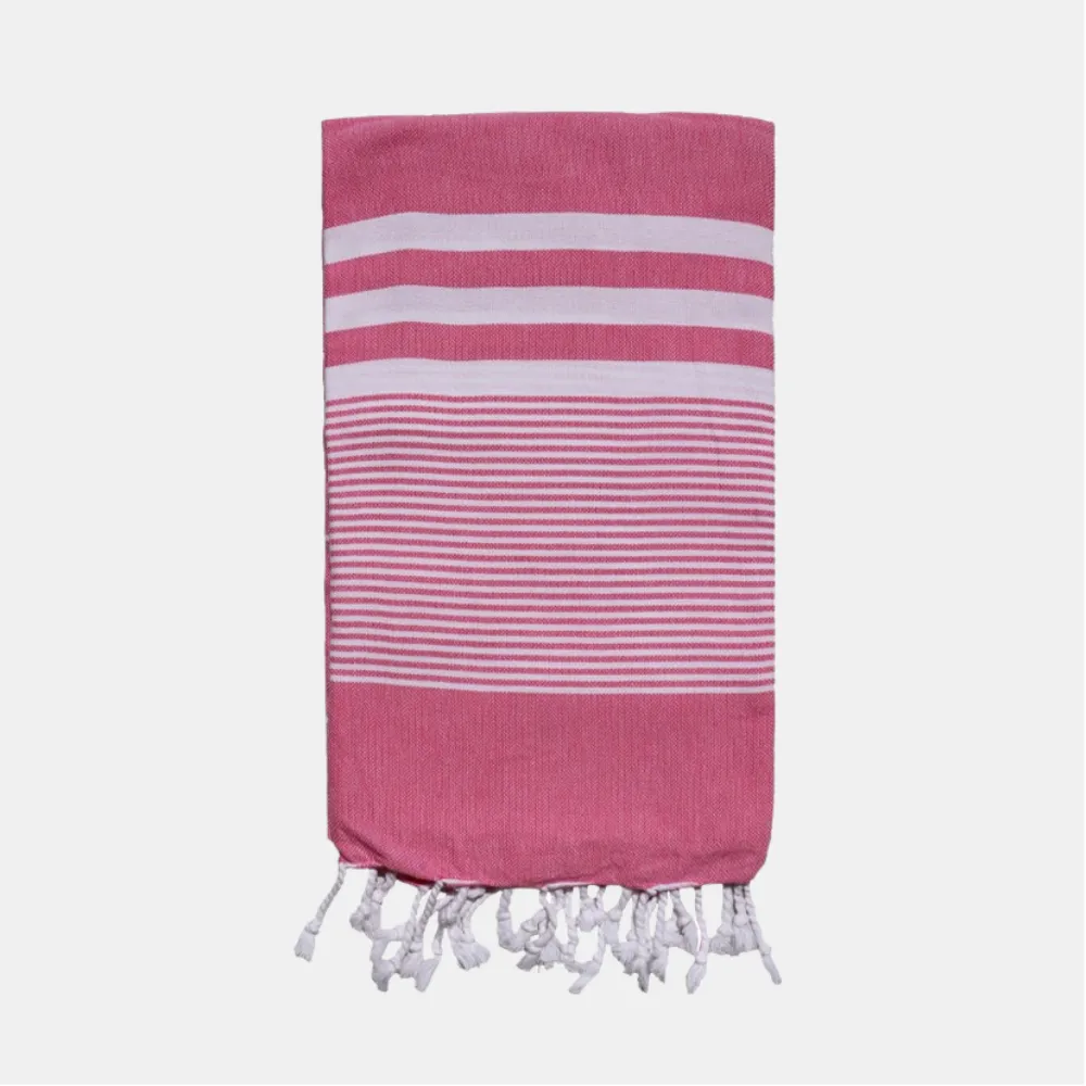 Ege Turkish Towel - Hot Pink