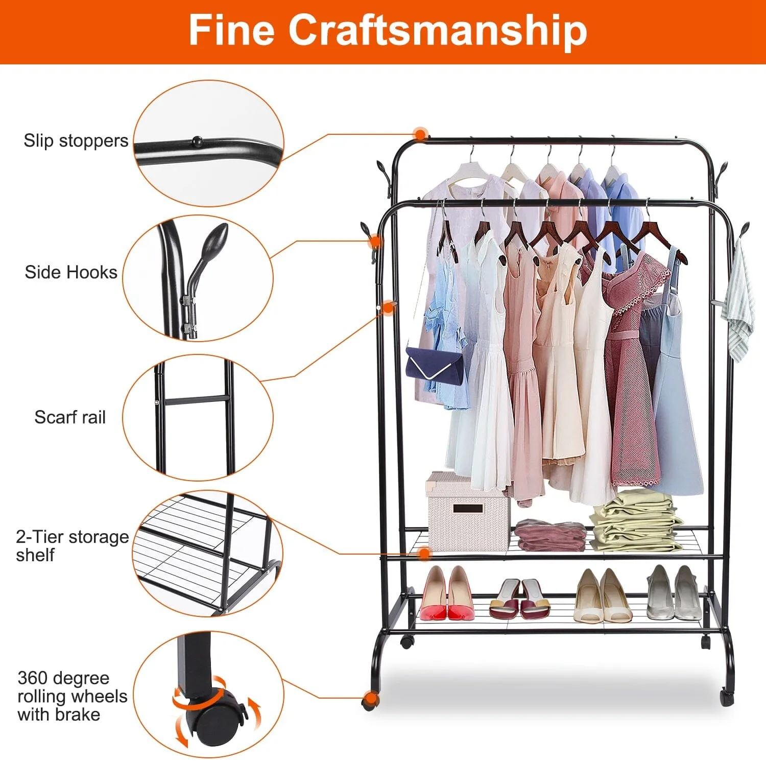 Garment Clothing Hanging Rack