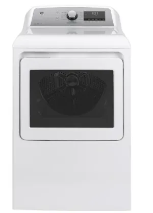 GE 7.4 cu. ft. Smart 120-Volt White Gas Dryer with Steam and Sanitize Cycle, ENERGY STAR