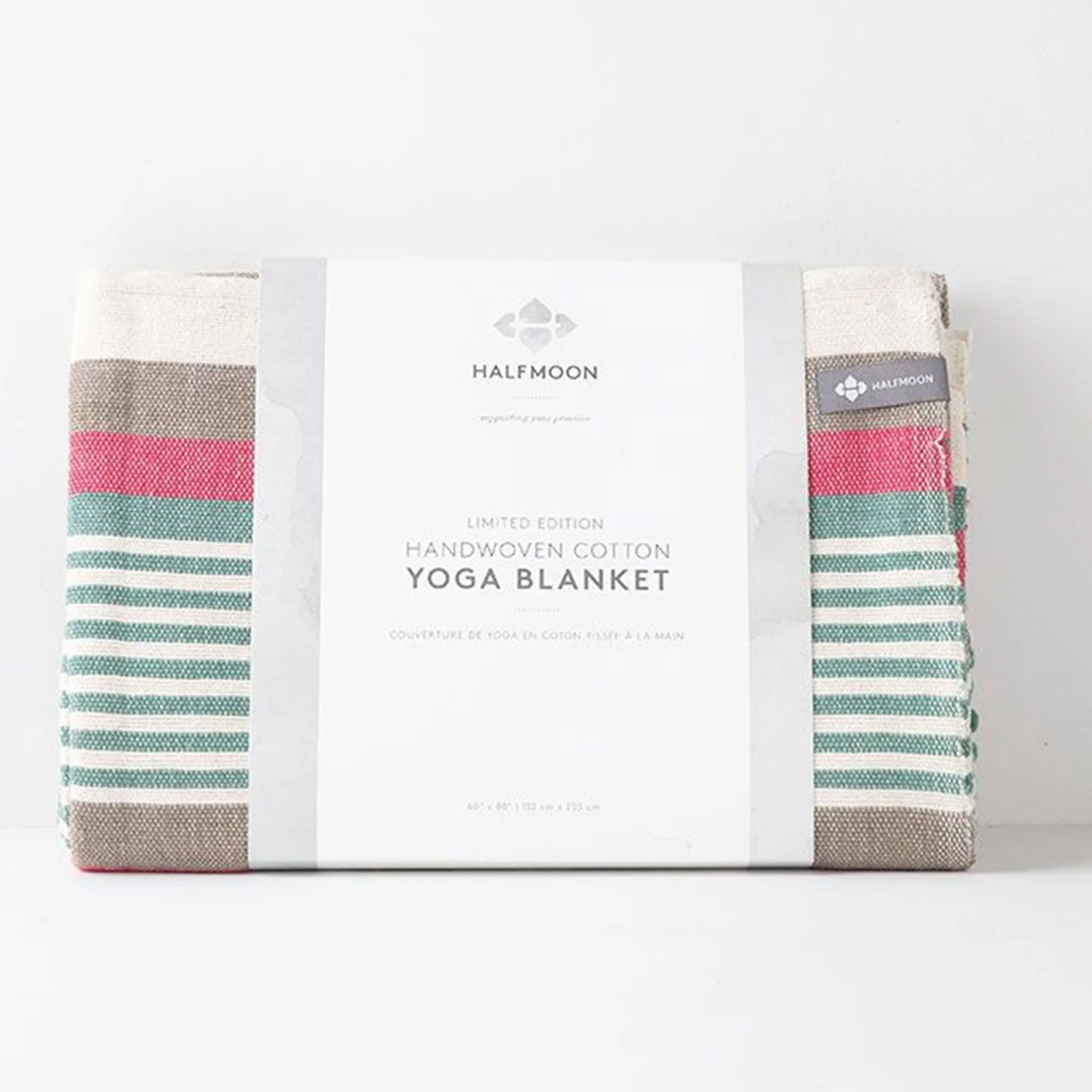 Halfmoon Beachstripe Cotton Yoga Blanket