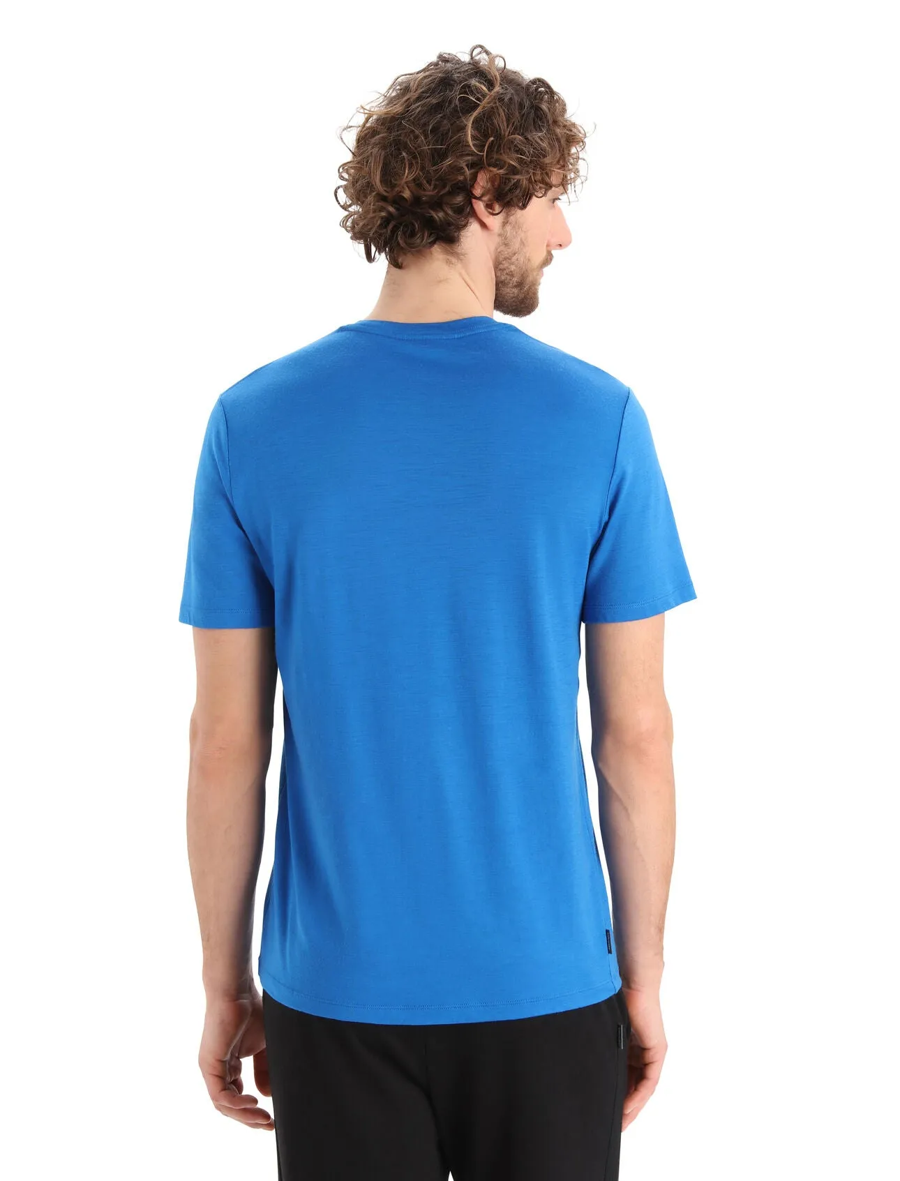 Icebreaker Mens Tech Lite II SS Tee Alps 3D Lazurite