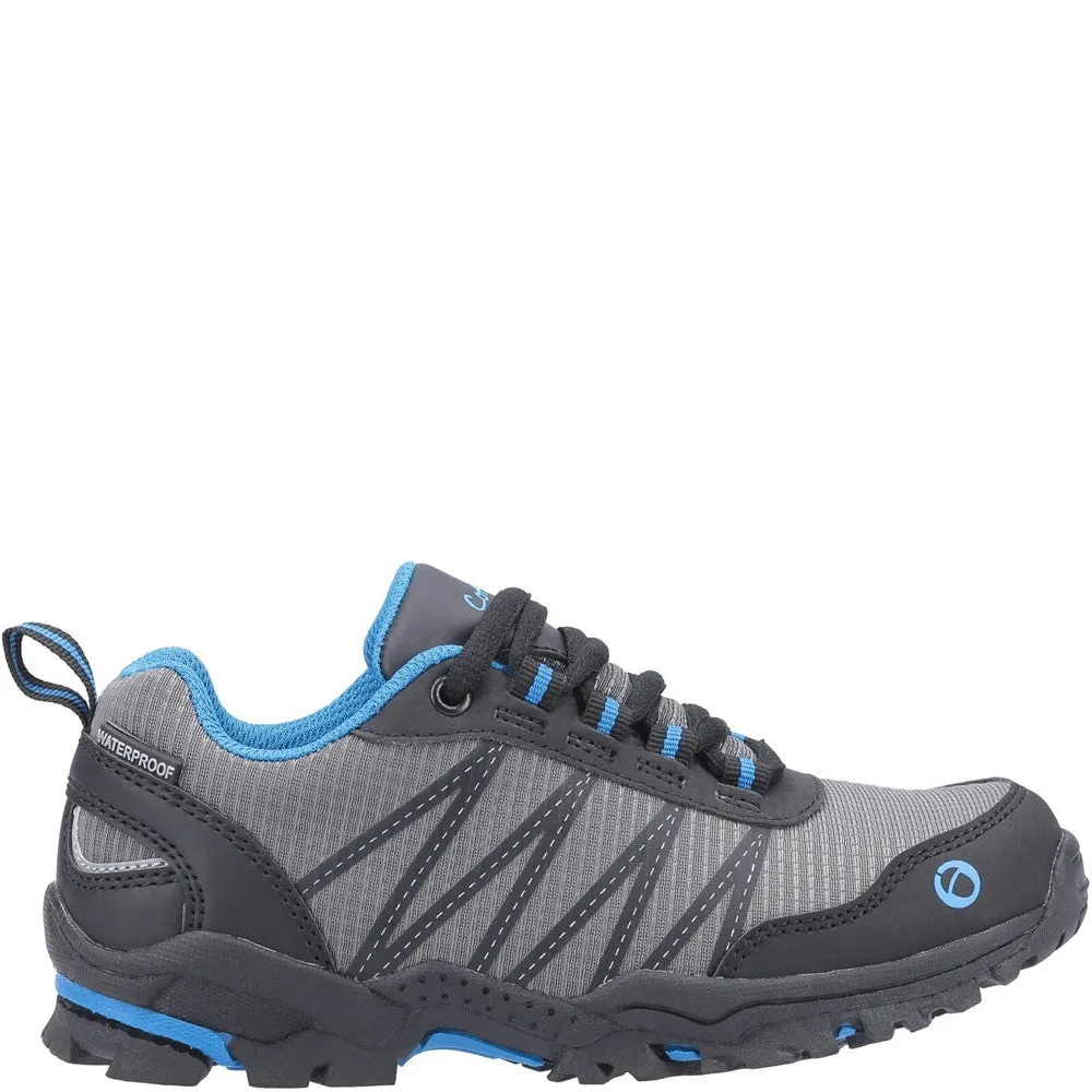 Kids Littledean Hiking Waterproof Shoes Blue/Grey