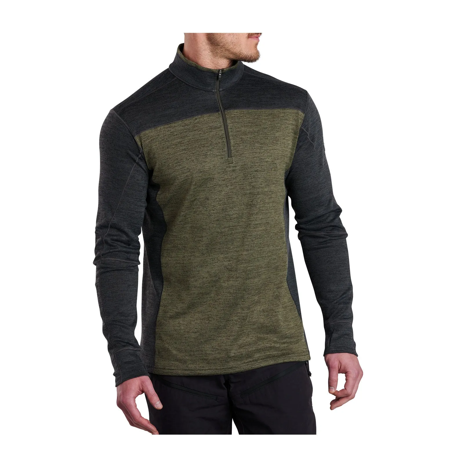 Kuhl Ryzer 1/4 Zip Hiking Shirt (Men) - Green Smoke