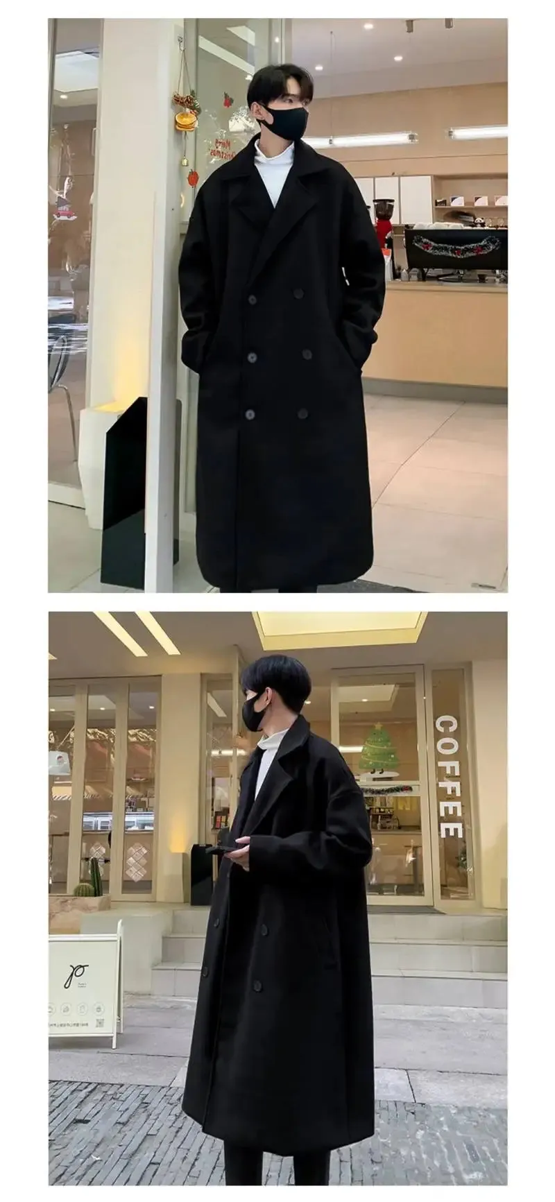 Long Padding Windbreaker Korean Luxury Coat