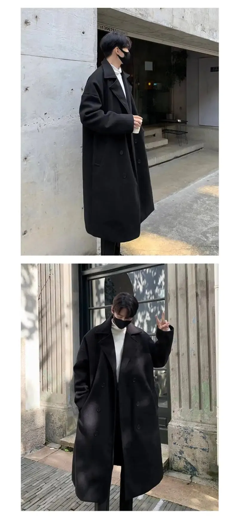 Long Padding Windbreaker Korean Luxury Coat