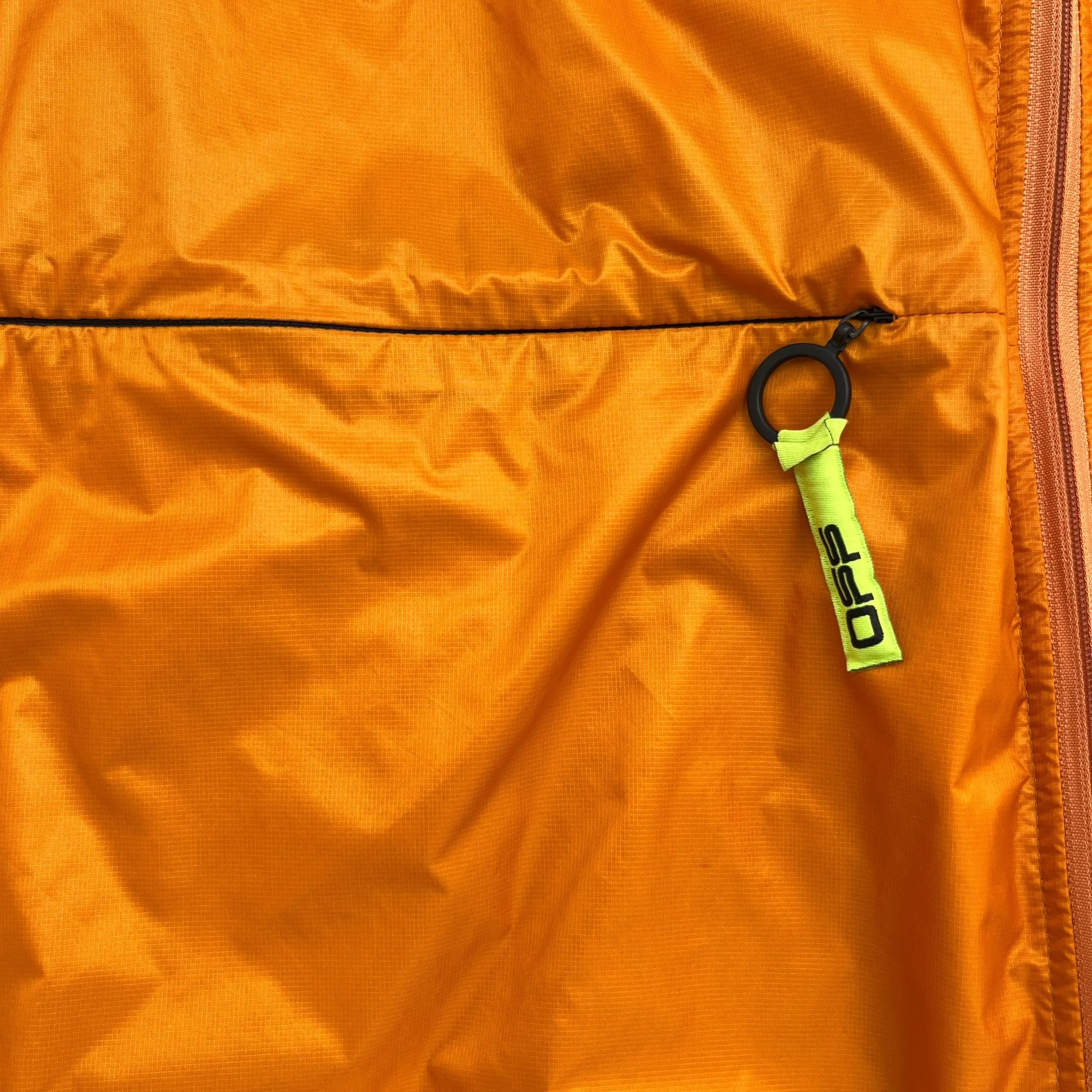 Men's Logo Windbreaker Orange Size M