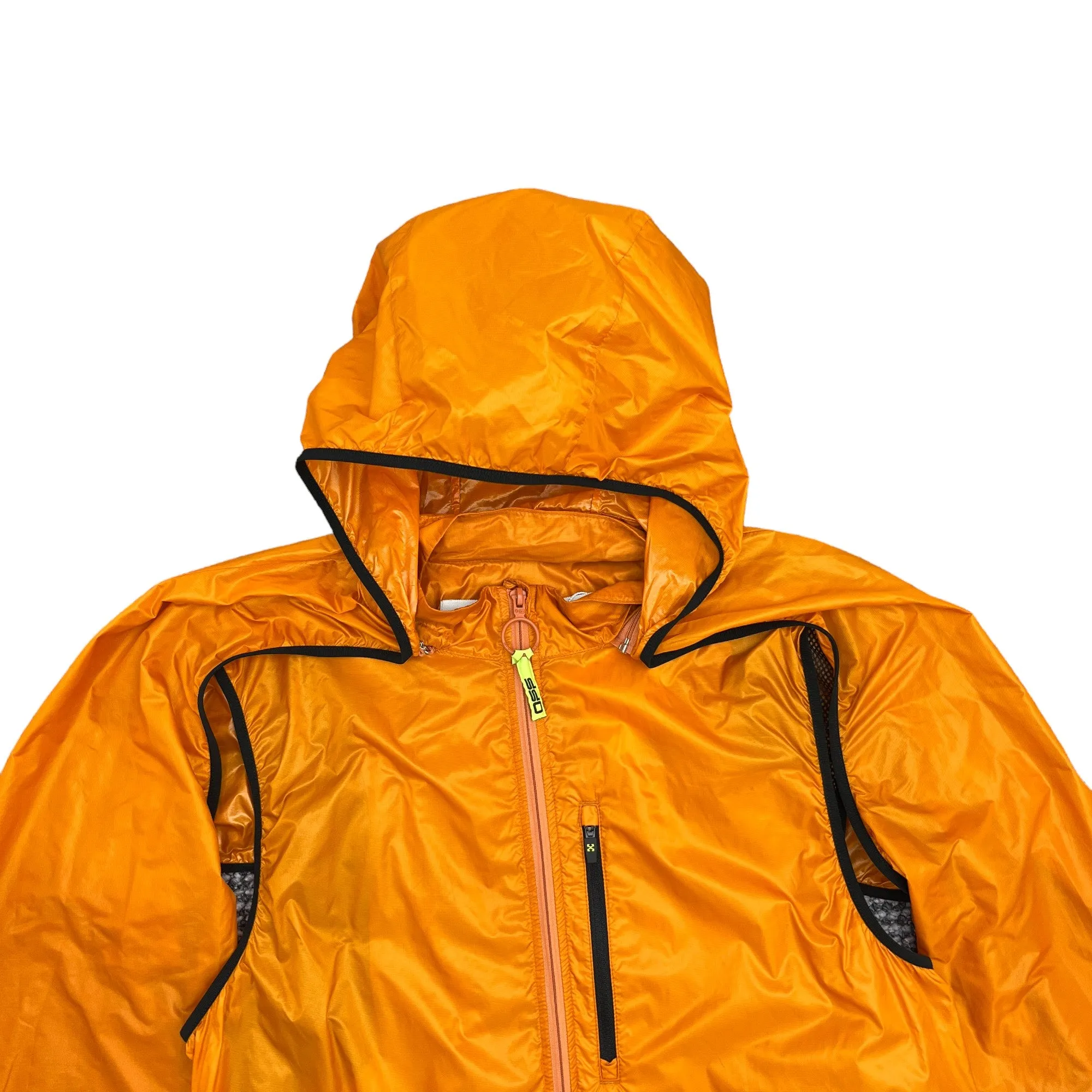 Men's Logo Windbreaker Orange Size M