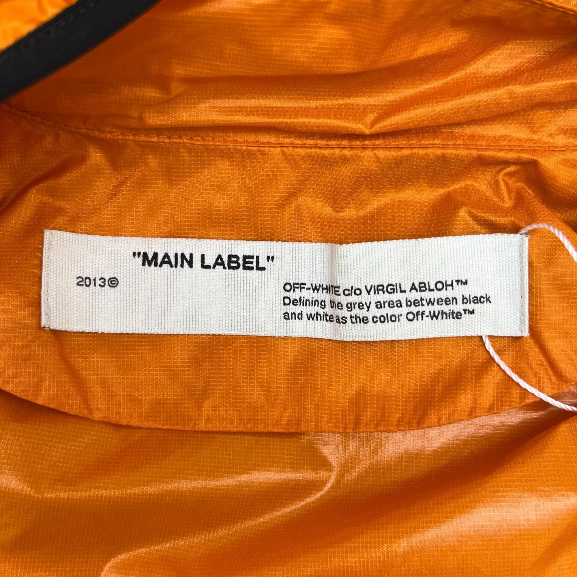 Men's Logo Windbreaker Orange Size M