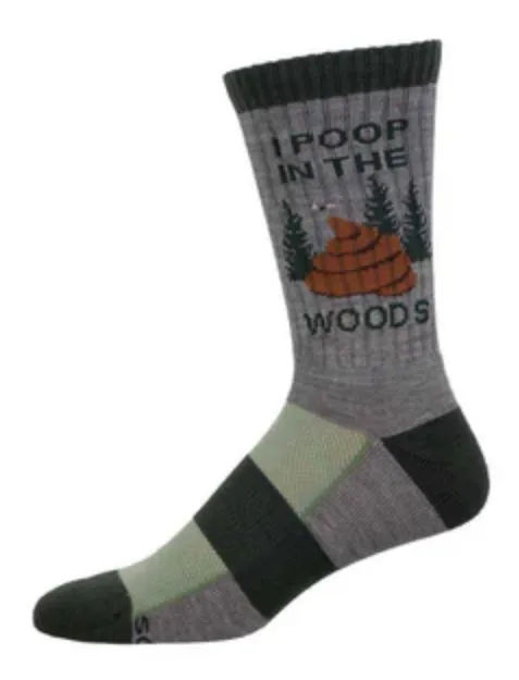 Men's Merino I Poop in the Woods Crew Sock