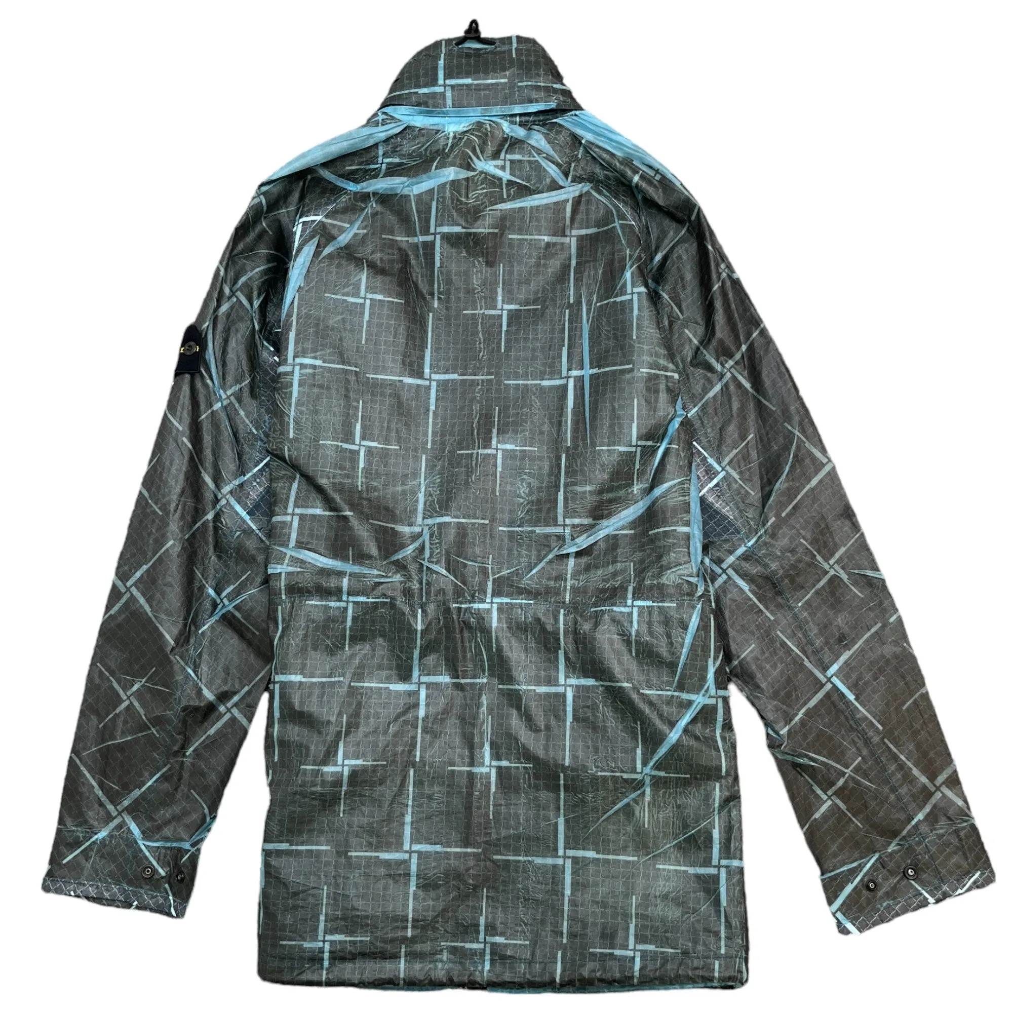 Men's Paper Poly Si House Check Grid Windbreaker Multi-Coloured Size M