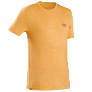 Men's T-shirt Forclaz Travel 100 merino, yellow