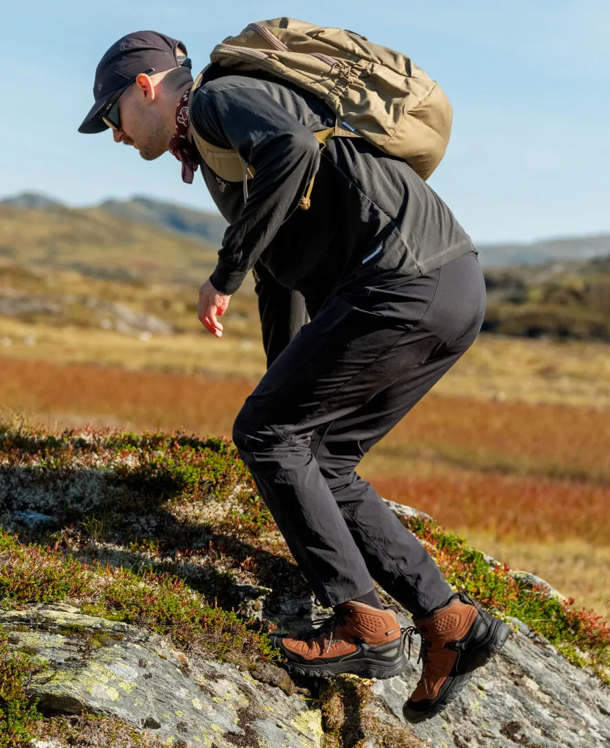 Men's Targhee IV Waterproof Hiking Boot  |  Dark Olive/Gold Flame