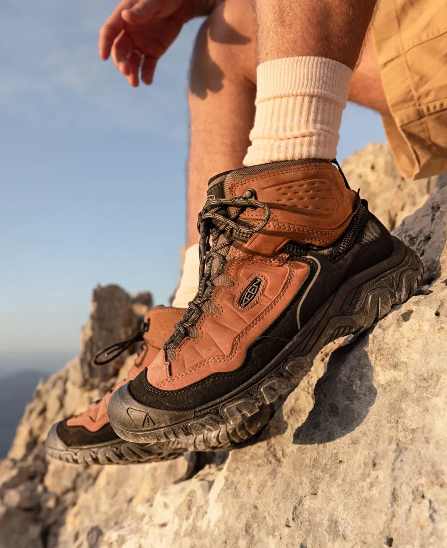 Men's Targhee IV Waterproof Hiking Boot  |  Dark Olive/Gold Flame