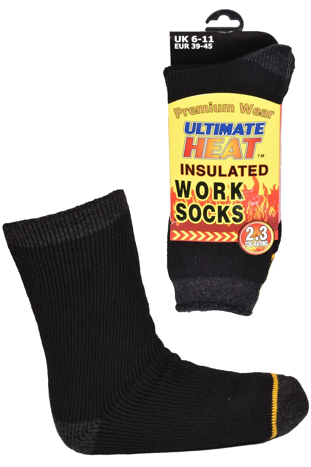 Mens Ultimate Heat Insulated Work Socks