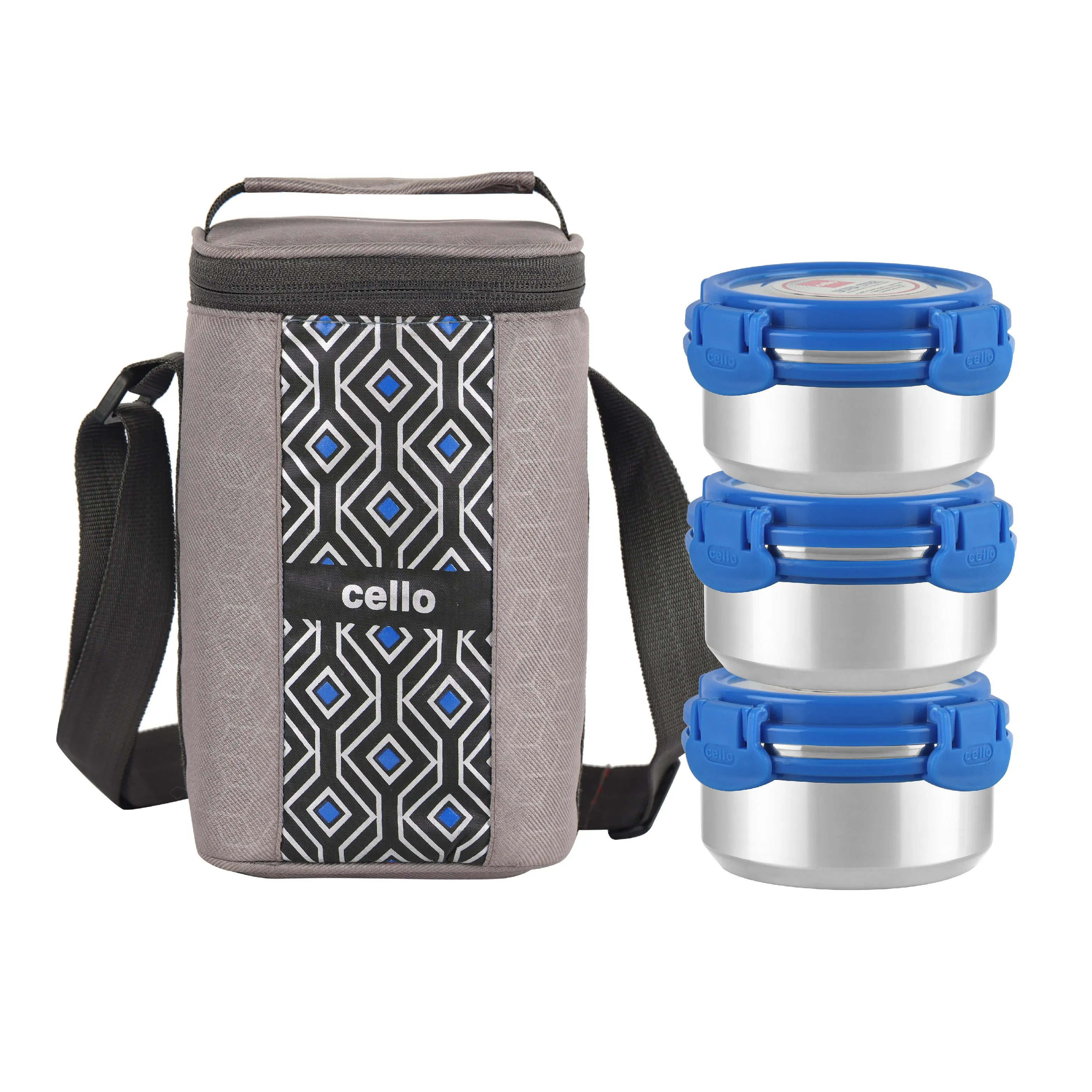 MF Ultra Stainless Steel Lunch Box with Jacket, Set of 3