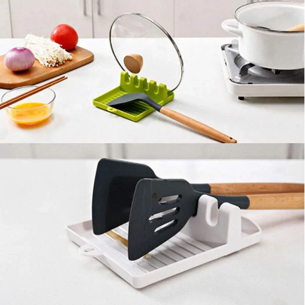 Multi-Functional Spatula Holder / Rest for Kitchen Utensils