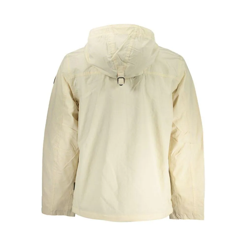 Napapijri Chic Beige Hooded Sports Jacket