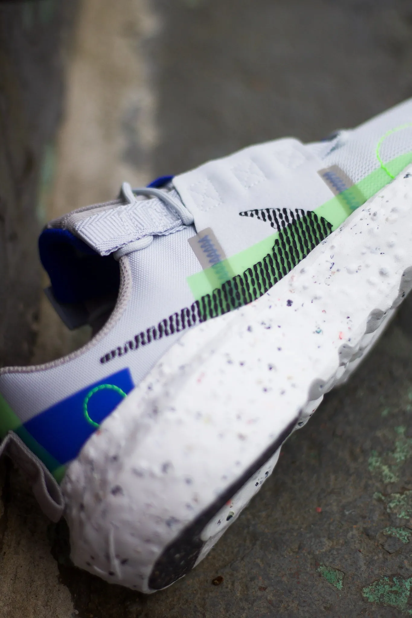 NIKE CRATER IMPACT "PURE PLATINUM/ELECTRIC GREEN"