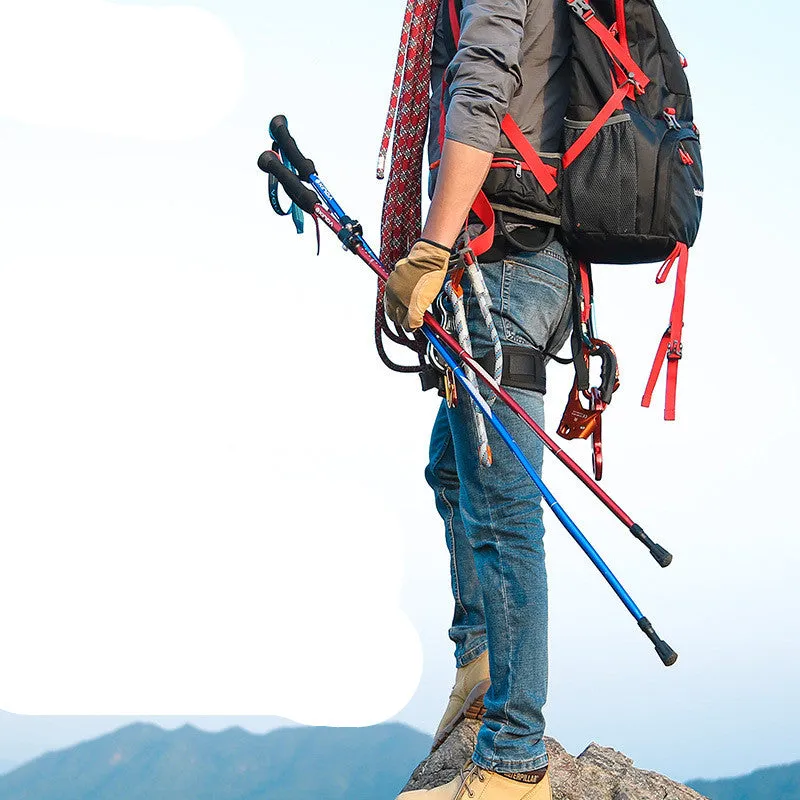 Outdoor Folding Ultra-light Aluminum Alloy Trekking Pole