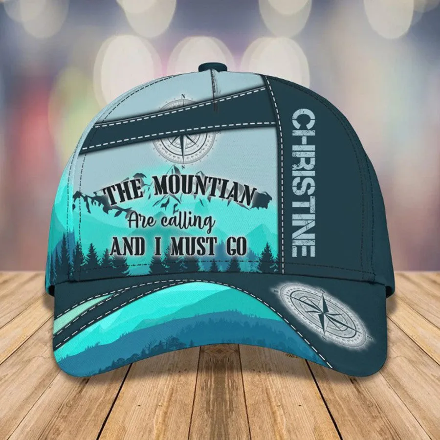 Personalized Hiking 3D Cap for Boy, Forest Pattern Hiking Hat for Boyfriend Birthday