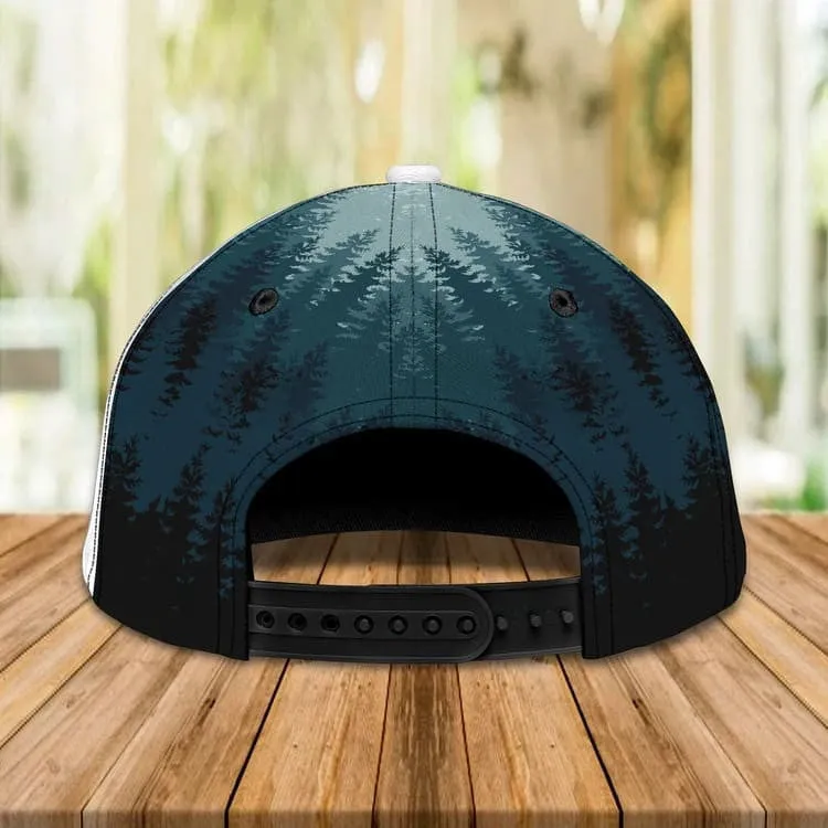 Personalized Hiking 3D Cap for Boy, Forest Pattern Hiking Hat for Boyfriend Birthday