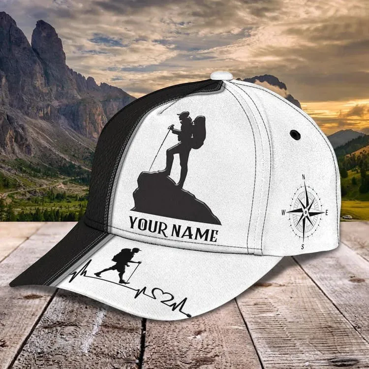 Personalized Hiking 3D Cap for Boy, Forest Pattern Hiking Hat for Boyfriend Birthday