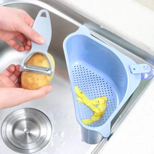 Triangular Multi Functional Drainer Shelf Sink Storage Holder